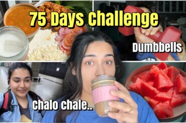 75 Days Challenge / ordered New Dumbbells and healthy meal ideas