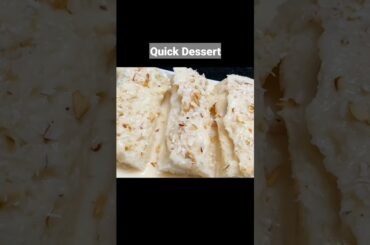 Quick Dessert in minutes | Instant dessert recipe #shorts #youtubeshorts #dessert #reels #short