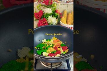 Popcorn recipe with snacks #trending #popcorn #recipe #snacks #shorts
