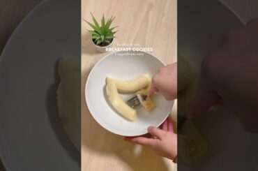 Healthy snack: Oat cookies with four ingredients #vlog #recipe #cooking #healthy #recipes #cookies