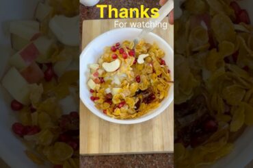 Corn flakes with milk #breakfast  #trending