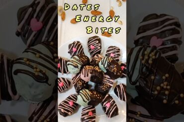 Dates Energy Bites | Chocolate Bites | Healthy Dates Bites #viralvideo #trending #food #ytshorts