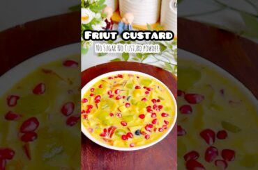 No custard powder No Sugar Healthy custard recipe #shortsvideo #shorts #ytshorts #youtubeshorts