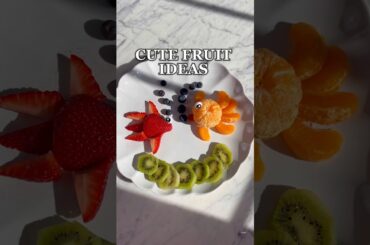 Cute fruit animals, so YUMMY! #healthyfood #healthysnacks #sahm #fruit #fruitplatter #snacks #viral