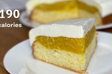 Low Calorie Pinacolada Cake - Healthier Dessert