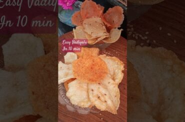 Easy Vadiyalu in 10 minutes #food #shorts #healthy food #easy Vadiyalu In Telugu #viral shorts