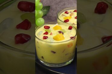 Easy Desserts | Fruit Custard Recipe | Fruit Salad With Custard Sauce | How To Make Fruit Custard