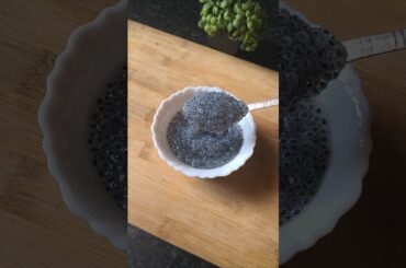 Sabja seeds for fast weight loss#basilseeds benefits#healthydrink #viral#shorts