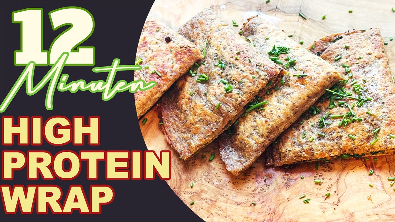 12-Minuten-High-Protein-Wrap: Wenig Kalorien, Mega Geschmack! 12-Minuten-High-Protein-Wrap: Wenig Kalorien, Mega Geschmack!