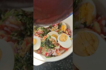 Healthy boiled eggs recipe with vegetables #eggsaladrecipe #proteinpacked #eggrecipe #eggroast