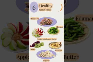 Check out these 6 healthy snack ideas that are delicious and packed with goodness!  #healthyeating