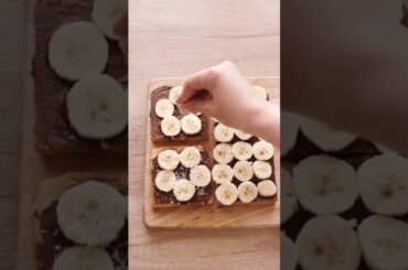 Bread with banana #shortvideo #food #reels