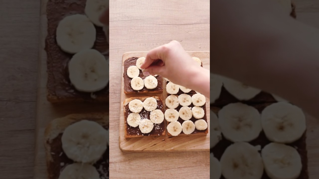 Bread with banana #shortvideo #food #reels Bread with banana #shortvideo #food #reels