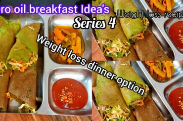 Zero Oil Breakfast Idea's-High Protein Dinner & Breakfast Weight Loss Recipe /Easy Breakfast Recipe