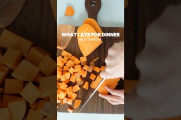 High protein, high fiber dinner! #sweetpotato #dinnerideas #healthymeals #healthydinner