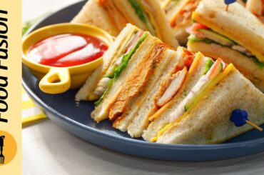 Eid Special Tandoori Club Sandwich Recipe by Food Fusion
