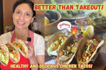 How To Make Healthy Chicken Tacos That Taste BETTER Than Takeouts + Low Calorie, Gluten Free Recipe!