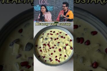 Fruit Custard Made Healthy - No Sugar, No Custard Powder! #guiltfreetreats #recipe #shorts