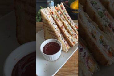 Dahi Veg Sandwich Recipe| Veg Sandwich #vegsandwich #shorfeed #viral #ytshorts #soniarecipeskhazana