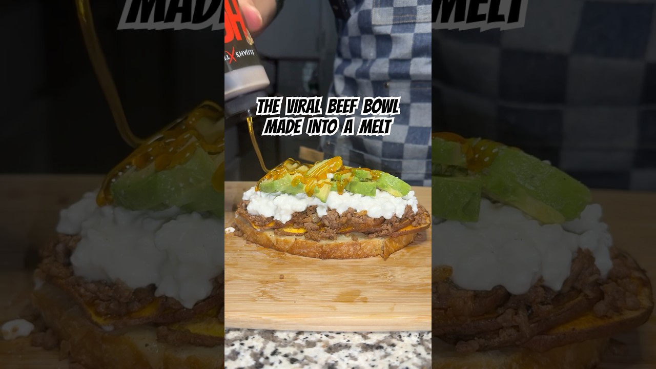 Have you tried the viral Hot Honey-Sweet Potato-Beef Bowls? Well I made it into a melt. It’s GOOD Have you tried the viral Hot Honey-Sweet Potato-Beef Bowls? Well I made it into a melt. It’s GOOD