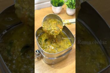 Lunch Recipe: Rice n Keerai kulambu | veg poriyal n omelette #shortsfeed #lunchideas #lunchbox