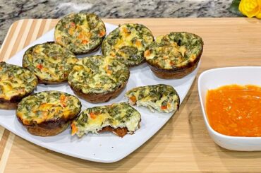 Cottage Cheese Spinach Egg Bites|Quick and Easy Healthy Breakfast Recipe!