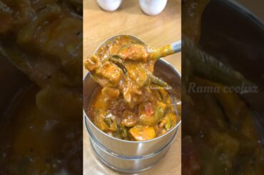 Lunch Recipe: kathirikai kulambu n Rice | fruit #shortsfeed #lunchideas #lunchbox