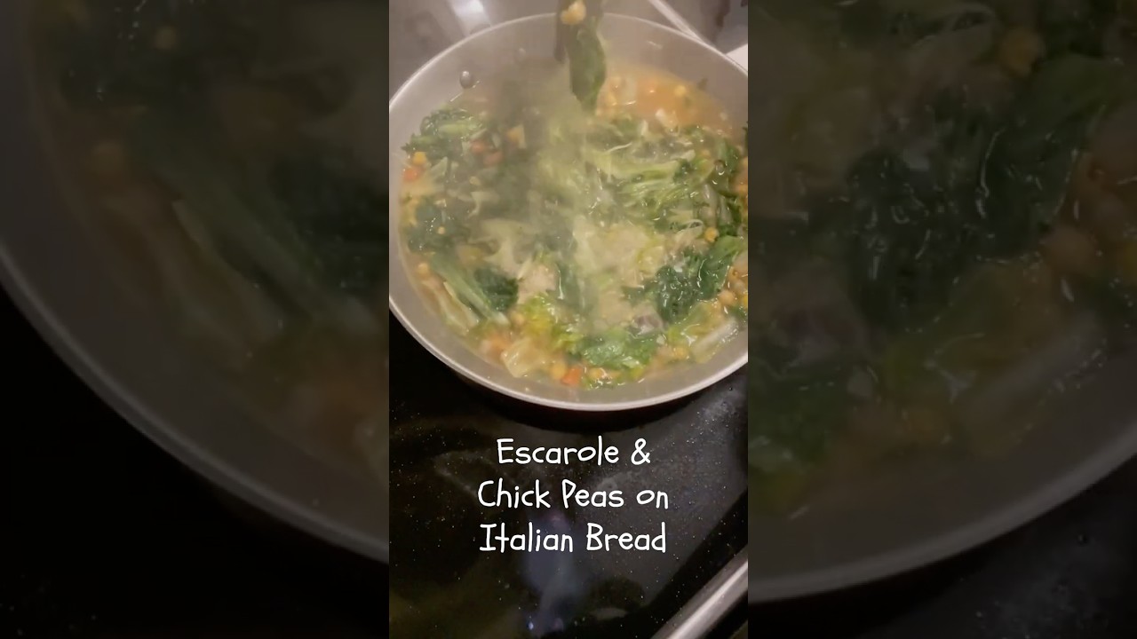 Escarole & Chick Peas on Italian Bread Escarole & Chick Peas on Italian Bread