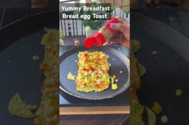 Yummy Breakfast: Bread and egg toast with cheese #food #breakfast #Healthy