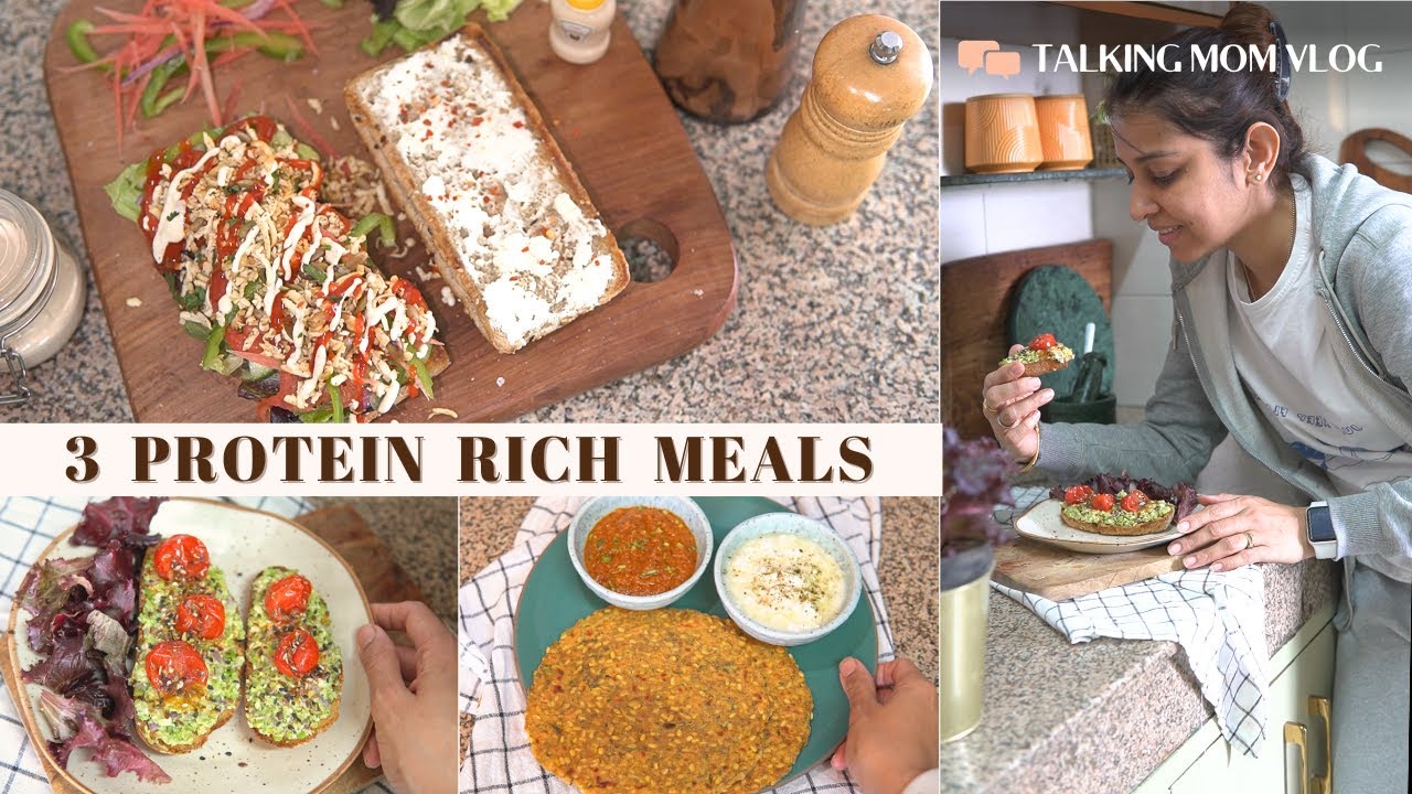 3 High Protein Meal Ideas | Healthy Recipes | High Protein Vegetarian Meals | Easy Veg recipes 3 High Protein Meal Ideas | Healthy Recipes | High Protein Vegetarian Meals | Easy Veg recipes