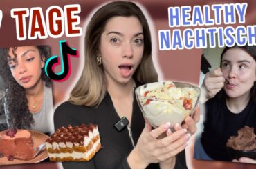 1 Woche HEALTHY DESSERT Rezepte testen bis eins gut schmeckt.. (es war schwierig)