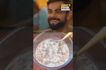 Virat Kohli Fav Overnight Oatmeal with Chia Seeds | #oatmeal #tasty #quickrecipe #viralshorts