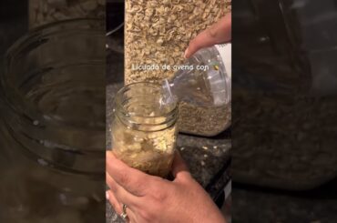 Healthy oatmeal smoothie for weight loss #avena #licuadosaludable