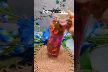 Detox Water for weight loss and glowing skin | healthy drink #shorts #youtubeshorts