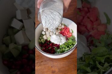 Creamy Chia Tofu Salad Bowl #recipe #weightloss #easyrecipe #food #healthyrecipes #whatieatinaday