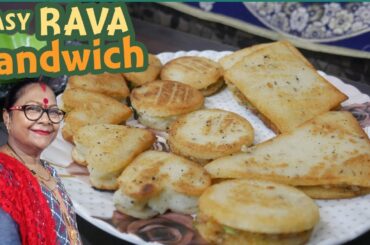 Rawa Sandwich Recipe | Easy and Healthy Semolina Sandwich |