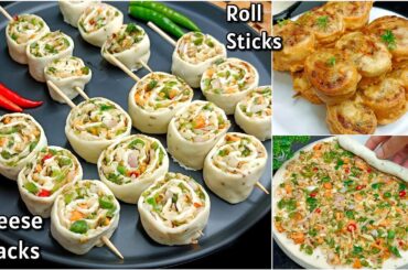 Cheese Snacks Recipes | Roll Sticks Recipe | New Snacks Recipes | Vegetables Snacks | New Recipe