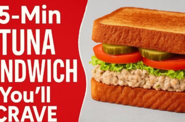 10-Minute Tuna Sandwich That’s Healthy, Crispy & Loaded with Flavor!