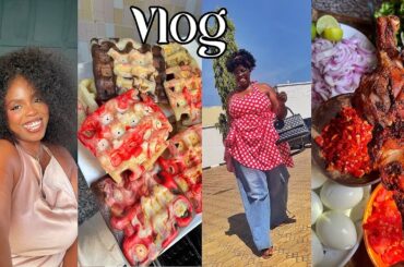 Satisfying My Husband+Marble Waffle Recipe+Healthy Salad Recipe+Unboxing Huda Beauty|Lydia Stanley