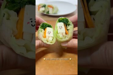Simple healthy lunch #springroll #cooking #whatieatinaday