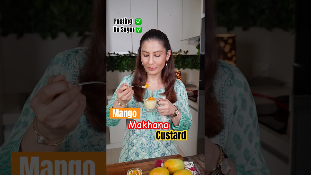 Best for weightloss and fasting – Mango Makhana Custard Best for weightloss and fasting - Mango Makhana Custard