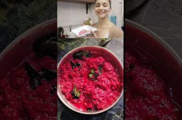 Make Alia Bhatt's Favourite Beetroot Salad in just 10 minutes ! #shorts #aliabhatt #salad #beetroot