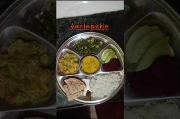 Village simple testy and healthy lunch thali #trending #shorts #viral#food #lunch #thali#navratri