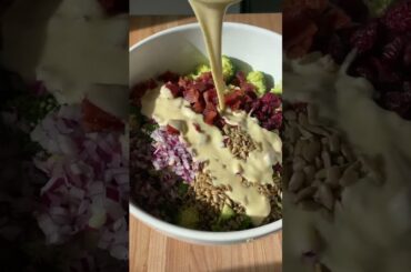 homemade broccoli salad! #easterdinner #allthehealthythings