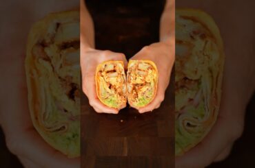 CHEESE CRUSTED Breakfast Burrito