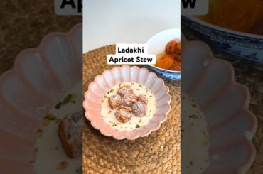 LADAKHI STEWED APRICOTS WITH FRESH CREAM