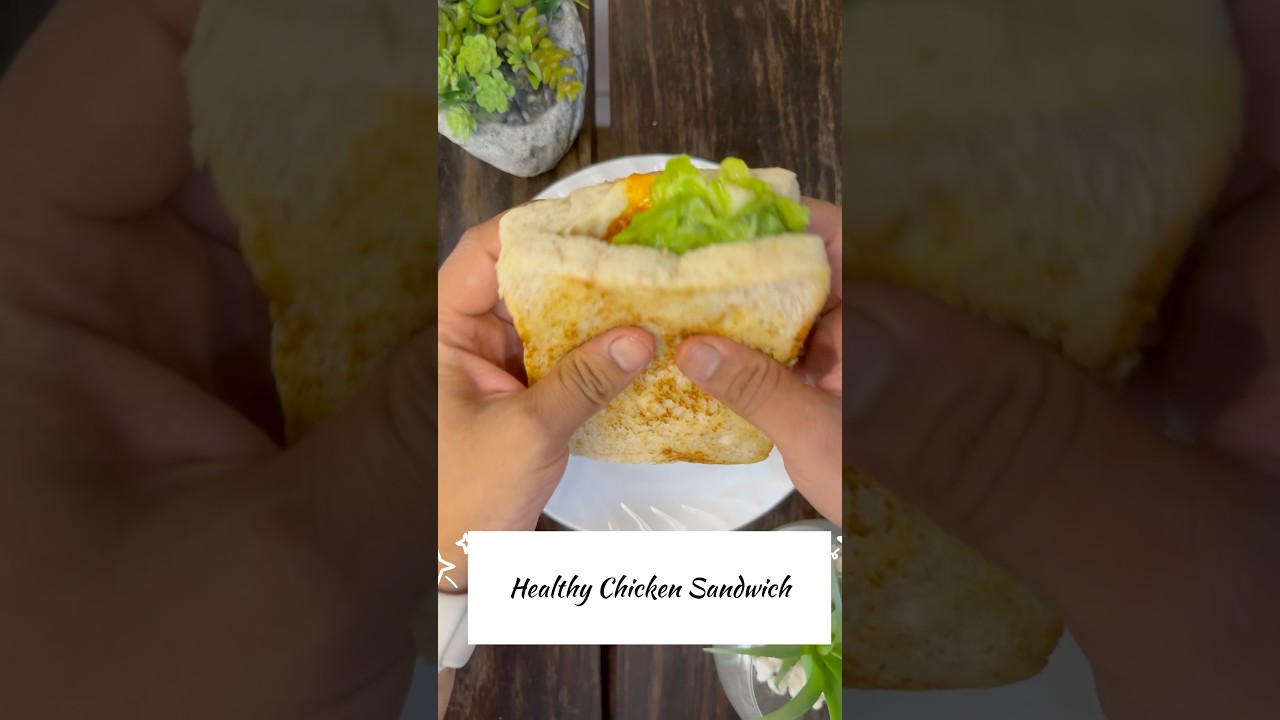 Healthy & Easy Chicken Sandwich at Home – packed with lean protein #healthyeating #chickensandwich Healthy & Easy Chicken Sandwich at Home - packed with lean protein #healthyeating #chickensandwich