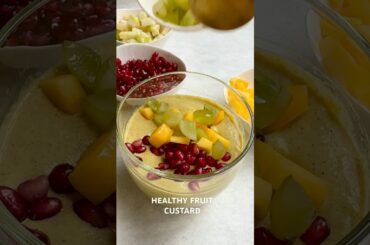 FRUIT CUSTARD BUT HEALTHY @cookingforpeanuts Dairy-free, high-protein, high-fiber, nut-free, quick