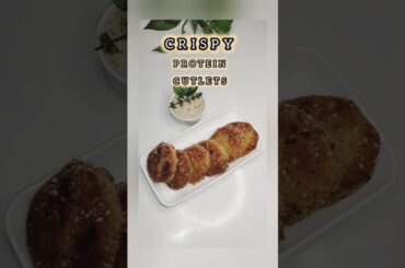 crispy protein cutlets | healthy snack recipe | fun cooking | viral short | bread crumbs recipe