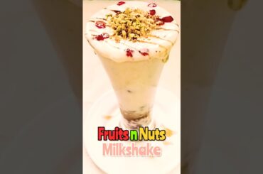 Healthy Fruits and Nuts Milkshake Recipe #shorts